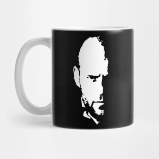 Jason Statham white portrait Mug